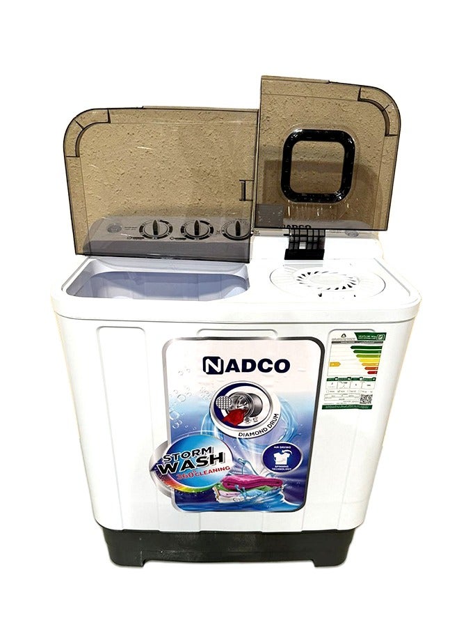 Nadco Twin Tub Washing Machine 5 kg NC5TW White - Image 5
