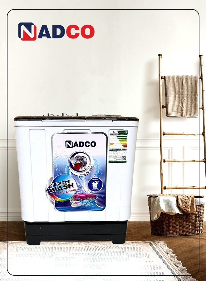 Nadco Twin Tub Washing Machine 5 kg NC5TW White - Image 3