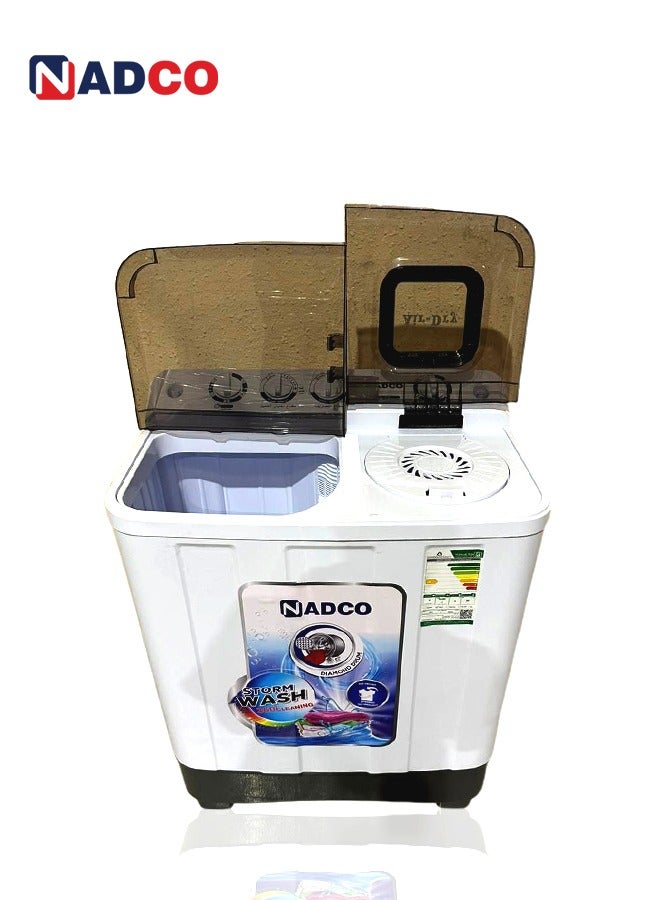 Nadco Twin Tub Washing Machine 8 kg NC10TW White - Image 5