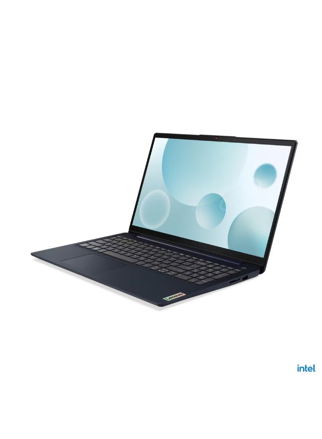 Lenovo - IdeaPad 3 15IAU7 Laptop With 15.6-inch Display, Intel Core i7–1255U Processor/8GB RAM/512GB SSD/DOS(Without Windows)/Intel Iris Xe Graphics/ English/Arabic Abyss Blue - Image 1