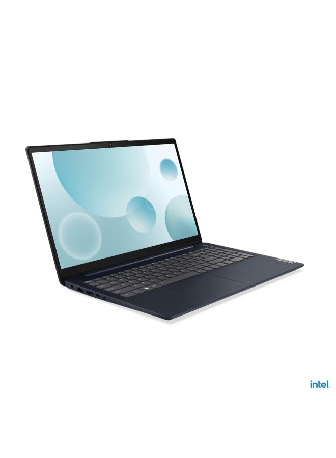 Lenovo - IdeaPad 3 15IAU7 Laptop With 15.6-inch Display, Intel Core i7–1255U Processor/8GB RAM/512GB SSD/DOS(Without Windows)/Intel Iris Xe Graphics/ English/Arabic Abyss Blue - Image 1