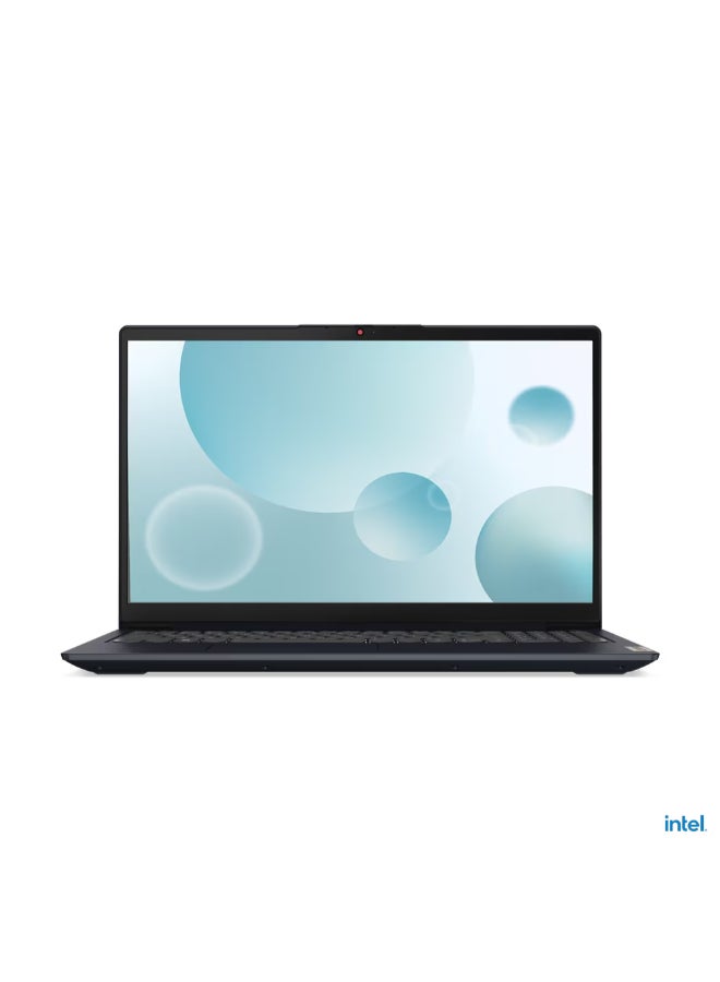 Lenovo - IdeaPad 3 15IAU7 Laptop With 15.6-inch Display, Intel Core i7–1255U Processor/8GB RAM/512GB SSD/DOS(Without Windows)/Intel Iris Xe Graphics/ English/Arabic Abyss Blue - Image 1