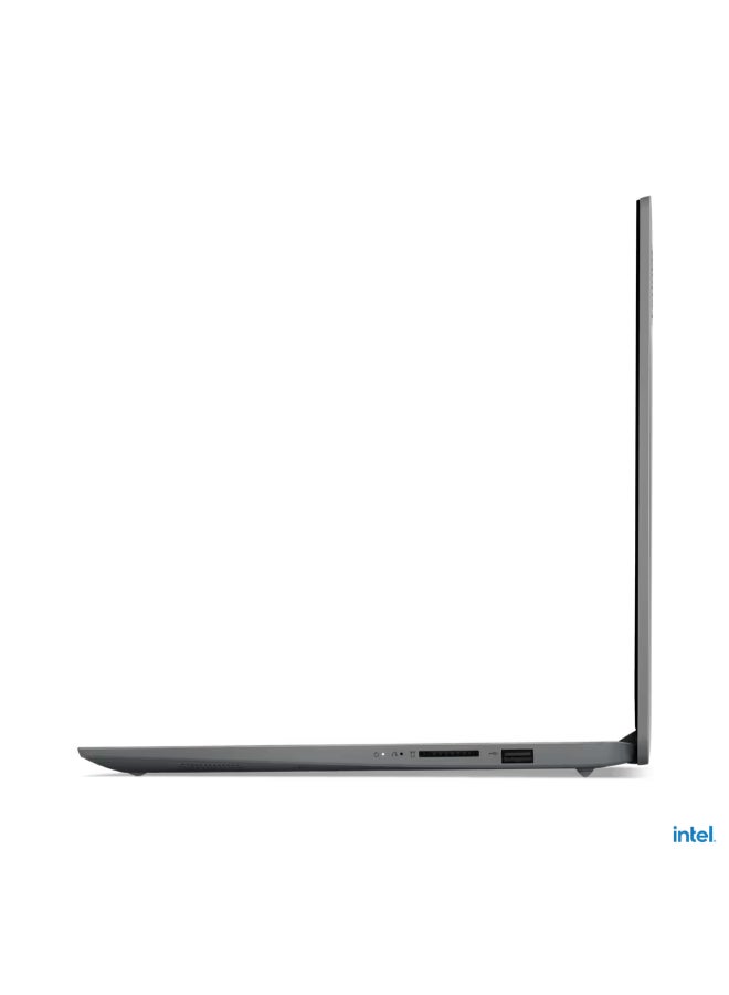 Lenovo - IdeaPad 1 15IAU7 Laptop With 15.6-inch, Intel Core i7-1255U Processor/16GB RAM/512GB SSD/DOS(Without Windows)/Intel Iris Xe Graphics With Laptop Casual Toploader T210 English/Arabic Cloud Grey - Image 1