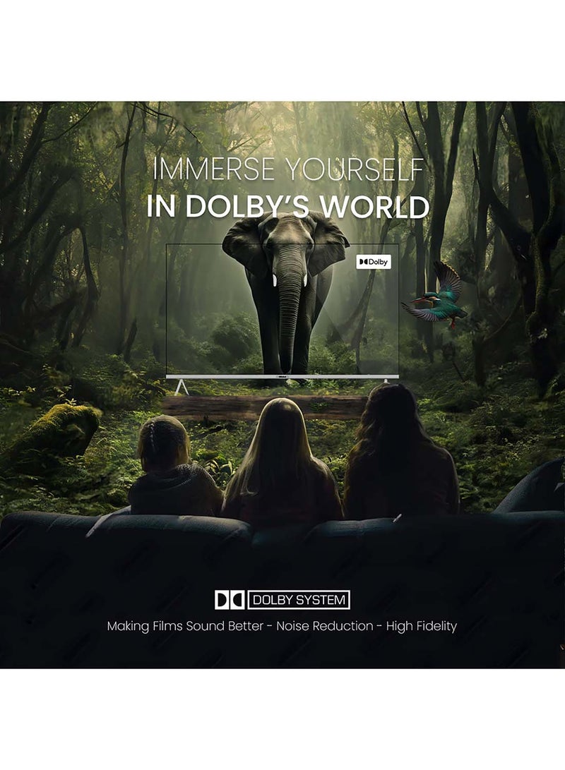Nobel - 65 Inch Diamond 4K UHD VIDAA Smart TV iOS and Android Devices with VIDAA Voice & DTS TruBass™ Surround Sound Youtube Netflix Prime Video Bluetooth WiFi And Screen Sharing 2024 Model One Year Warranty UHD65VID Silver - Image 1