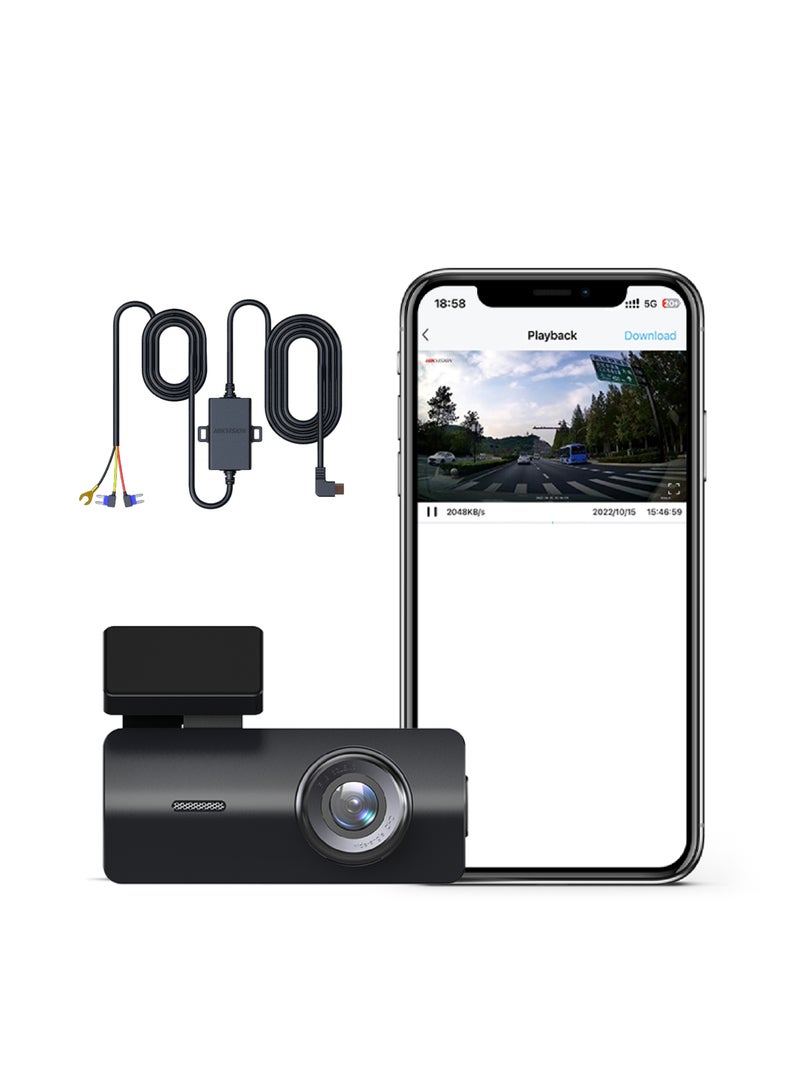 Hikvision K2 Dashcam, 1080P, Wifi, APP, Single Channel, Cigarette Adaptor Power, Buck-Line Cable, Loop Recording, Parking Monitoring - pnsku/N70039226V/45/_/1705635046/7833b806-6164-4a5f-9930-7563e052d7f6