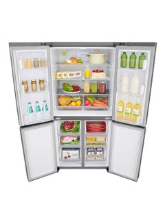 LG 4 Doors Refrigerator  -Bottom Freezer - Smart Inverter Linear Compressor - Smart ThinQ - Pure N Fresh - GC-B22FTLVB Shiny Steel  - Image 4