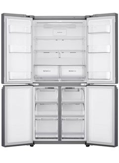 LG 4 Doors Refrigerator  -Bottom Freezer - Smart Inverter Linear Compressor - Smart ThinQ - Pure N Fresh - GC-B22FTLVB Shiny Steel  - Image 2