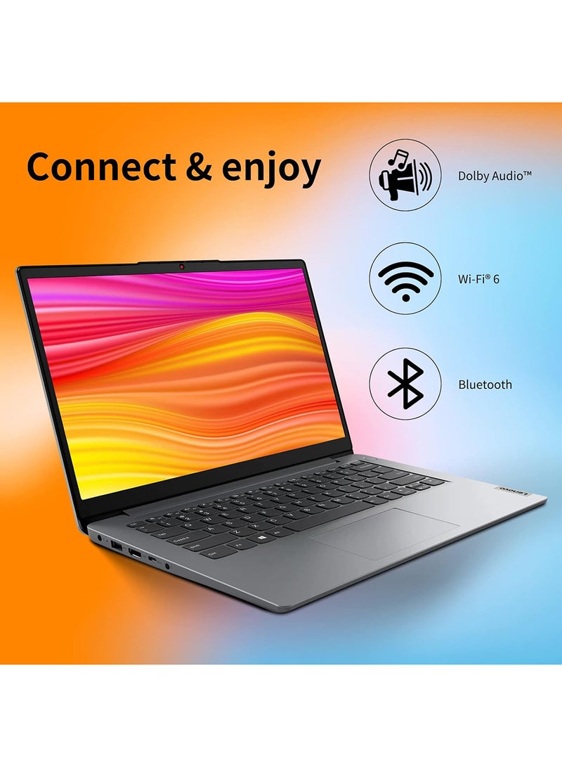 Lenovo - Newest Ideapad 1i (Upgraded Version) Laptop, 14 Inch HD Display, 12th Gen Intel Core i3-1215U Processor (6 Core), 8GB RAM, 256GB SSD, Intel UHD Graphics, Bluetooth, HDMI, Windows 11 Home in S Mode English Gray - Image 1