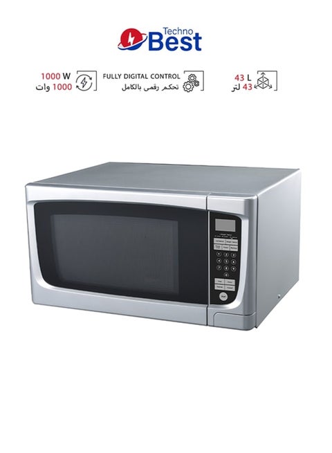 Microwave Oven 43 L 1000 W BMW-43LDS Silver