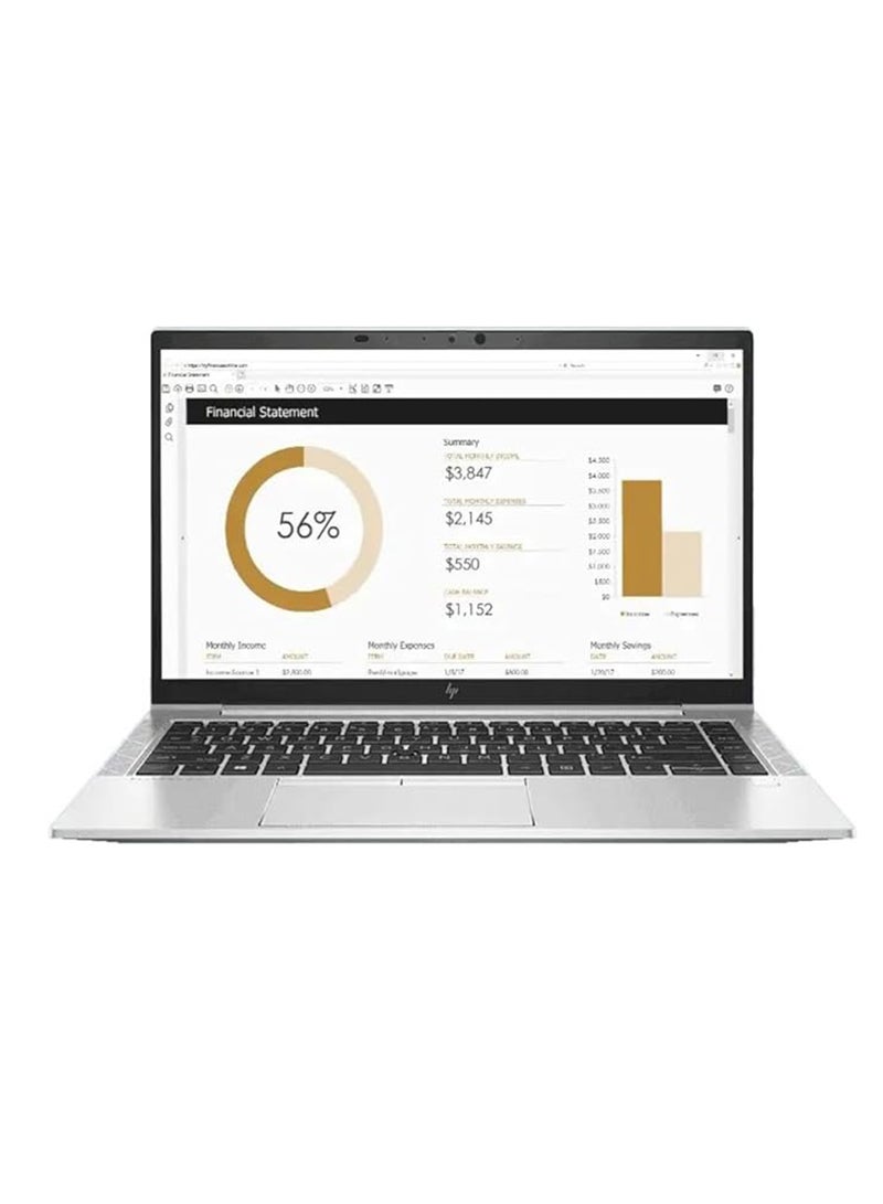 HP EliteBook 840 G8 Laptop With 14-Inch Display, Core-1135G7 Processor/16GB RAM/256GB SSD/Intel Iris Xe Graphics/Windows 10 home English Silver - Image 2