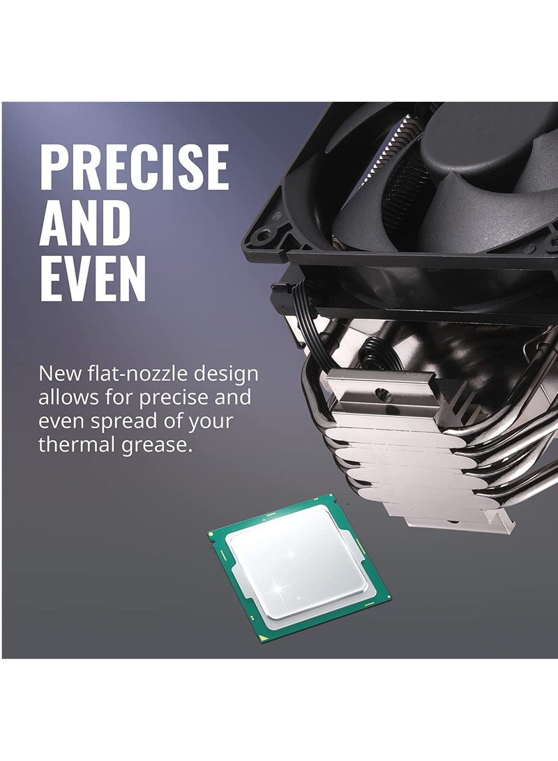 COOLER MASTER - MasterGel REGULAR High Performance Heatsink Thermal Paste, 5 W/mK Thermal Conductivity Compound for CPU and GPU Coolers, Flat-Nozzle Applicator for Easy Use - Image 1