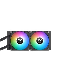 Thermaltake TH240 V2 aRGB All-In-One Liquid Cooler, 240mm Radiator Size, 2x CT120mm aRGB Fans, 2000 RPM Fan Speed, 57.05 CFM Fan Airflow, Hydraulic Bearing Type Fan | CL-W361-PL12SW-A Black  - Image 4