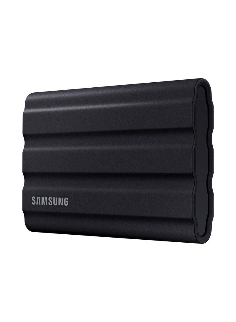 Samsung - T7 Shield 1TB Portable External SSD, USB 3.2 Gen2 Interface (10 Gbps), Read/Write Speeds Up to 1050/1000 MB/s, AES 256-bit Encryption, Rugged, IP65 Dust & Water Resistant, Black | MU-PE1T0S/WW 1 TB - Image 1