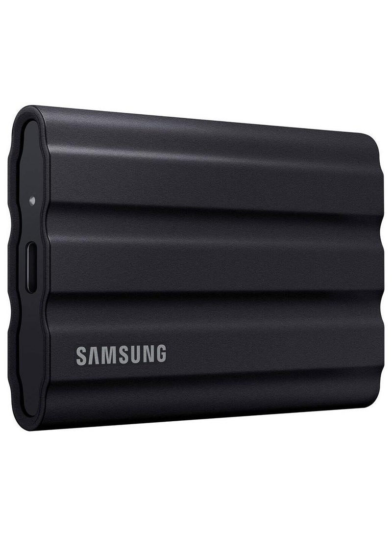 Samsung T7 Shield 1TB Portable External SSD, USB 3.2 Gen2 Interface (10 Gbps), Read/Write Speeds Up to 1050/1000 MB/s, AES 256-bit Encryption, Rugged, IP65 Dust & Water Resistant, Black | MU-PE1T0S/WW 1 TB - Image 1
