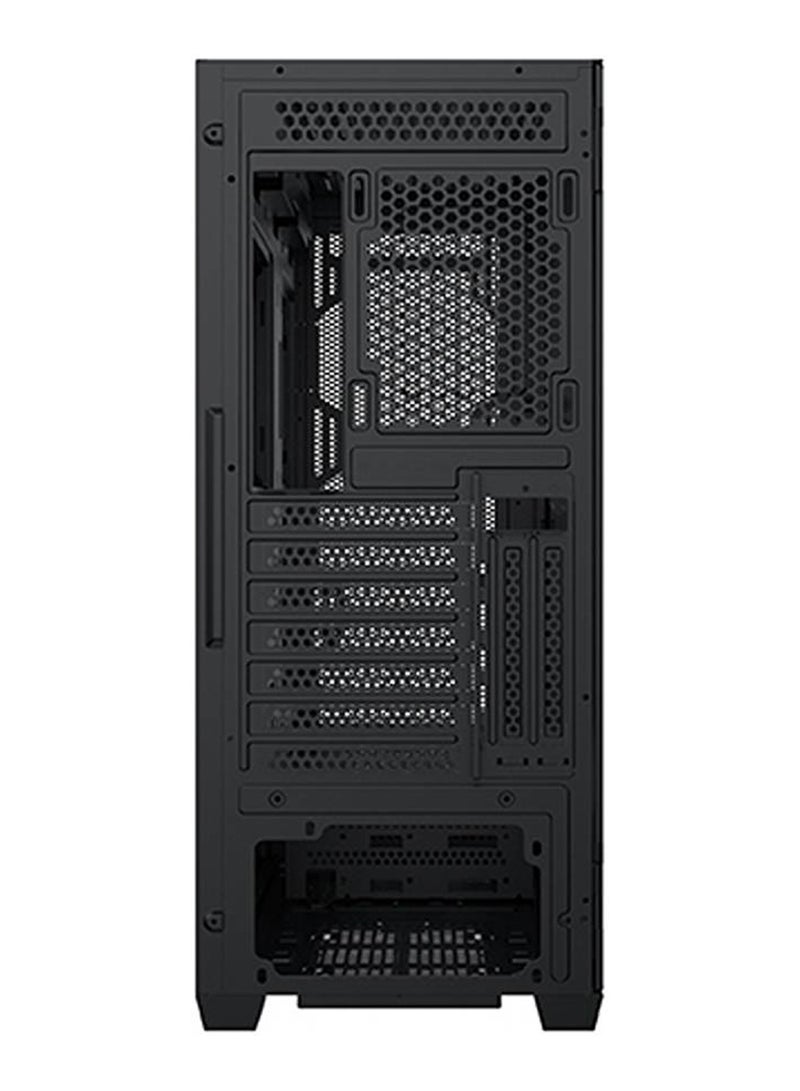 Anubis Pro 4FX ATX Case, Steel Material, Up to 360mm Liquid Cooling Support & 9 Fans Support, Tempered Glass Magnetic Sidepanel, Dynamic 3D Mesh Front Panel Black