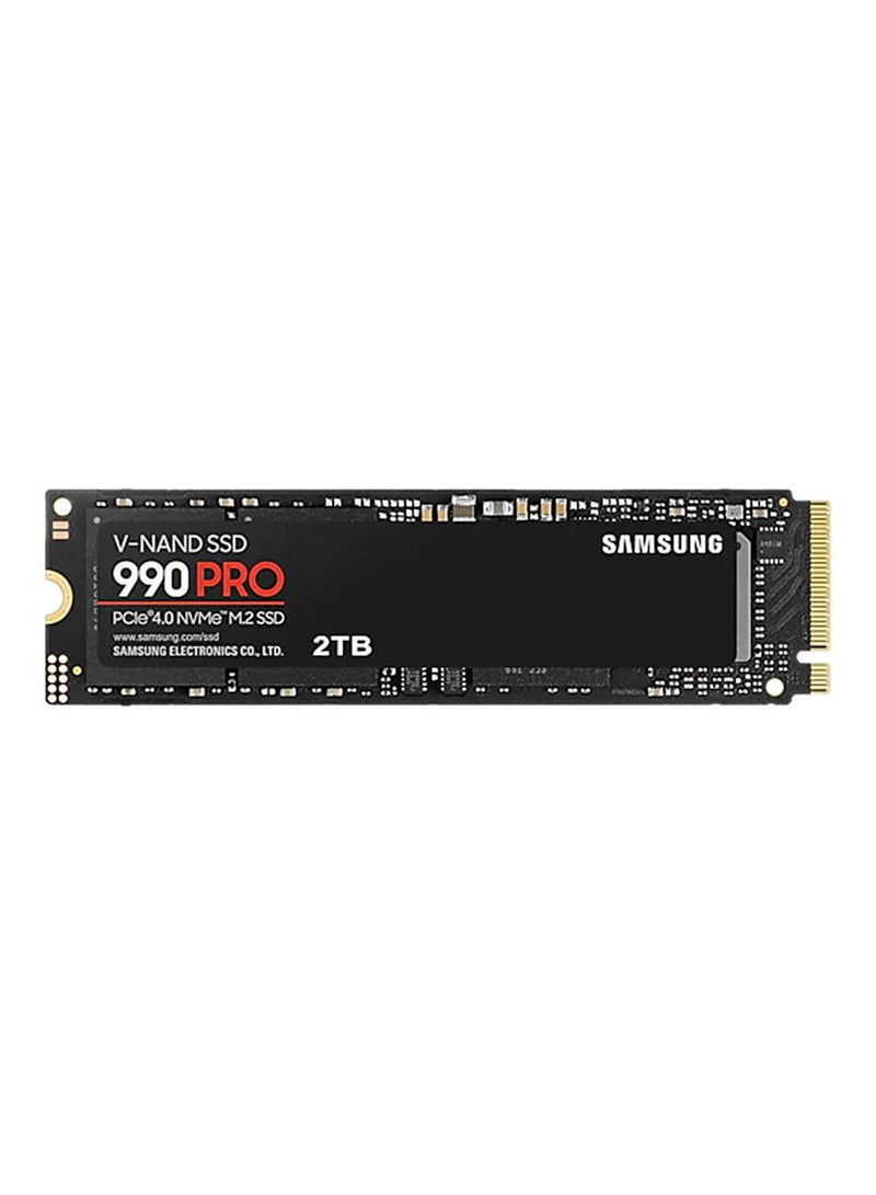 سامسونج 990 Pro 4 تيرابايت NVMe M.2 SSD داخلي، PCIe Gen 4.0 x4، واجهة NVMe 2.0، سرعة قراءة تسلسلية 7450 ميجابايت/ثانية، سرعة كتابة تسلسلية 6900 ميجابايت/ثانية، جهد 3.3، V-NAND 3 بت MLC | ‎MZ-V9P4T0B/ايه ام  - Image 1