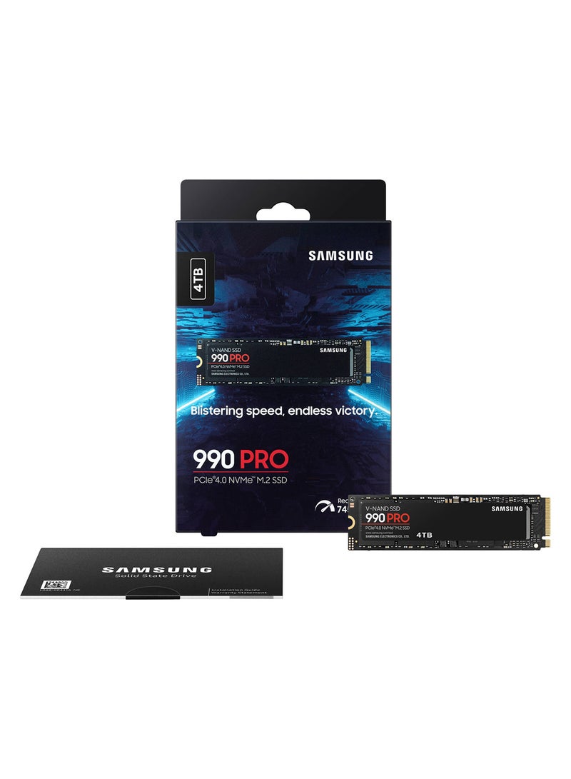 سامسونج 990 Pro 4 تيرابايت NVMe M.2 SSD داخلي، PCIe Gen 4.0 x4، واجهة NVMe 2.0، سرعة قراءة تسلسلية 7450 ميجابايت/ثانية، سرعة كتابة تسلسلية 6900 ميجابايت/ثانية، جهد 3.3، V-NAND 3 بت MLC | ‎MZ-V9P4T0B/ايه ام  - Image 5