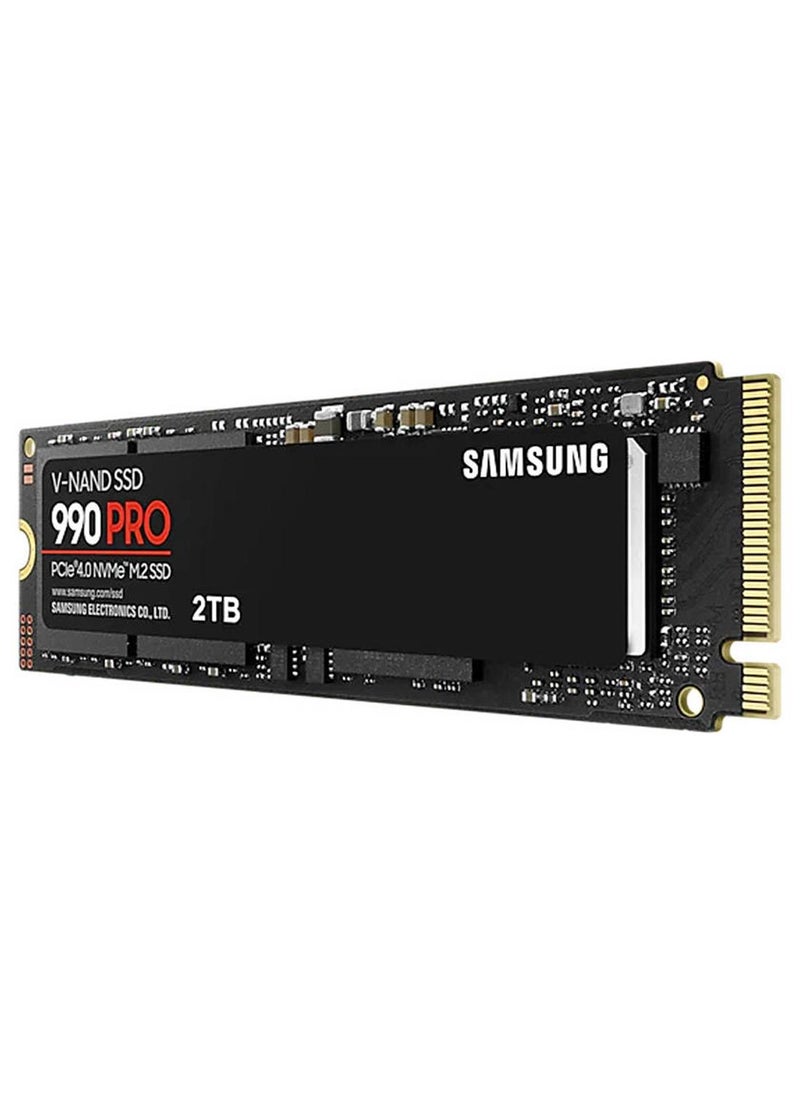 سامسونج 990 Pro 4 تيرابايت NVMe M.2 SSD داخلي، PCIe Gen 4.0 x4، واجهة NVMe 2.0، سرعة قراءة تسلسلية 7450 ميجابايت/ثانية، سرعة كتابة تسلسلية 6900 ميجابايت/ثانية، جهد 3.3، V-NAND 3 بت MLC | ‎MZ-V9P4T0B/ايه ام - Image 3