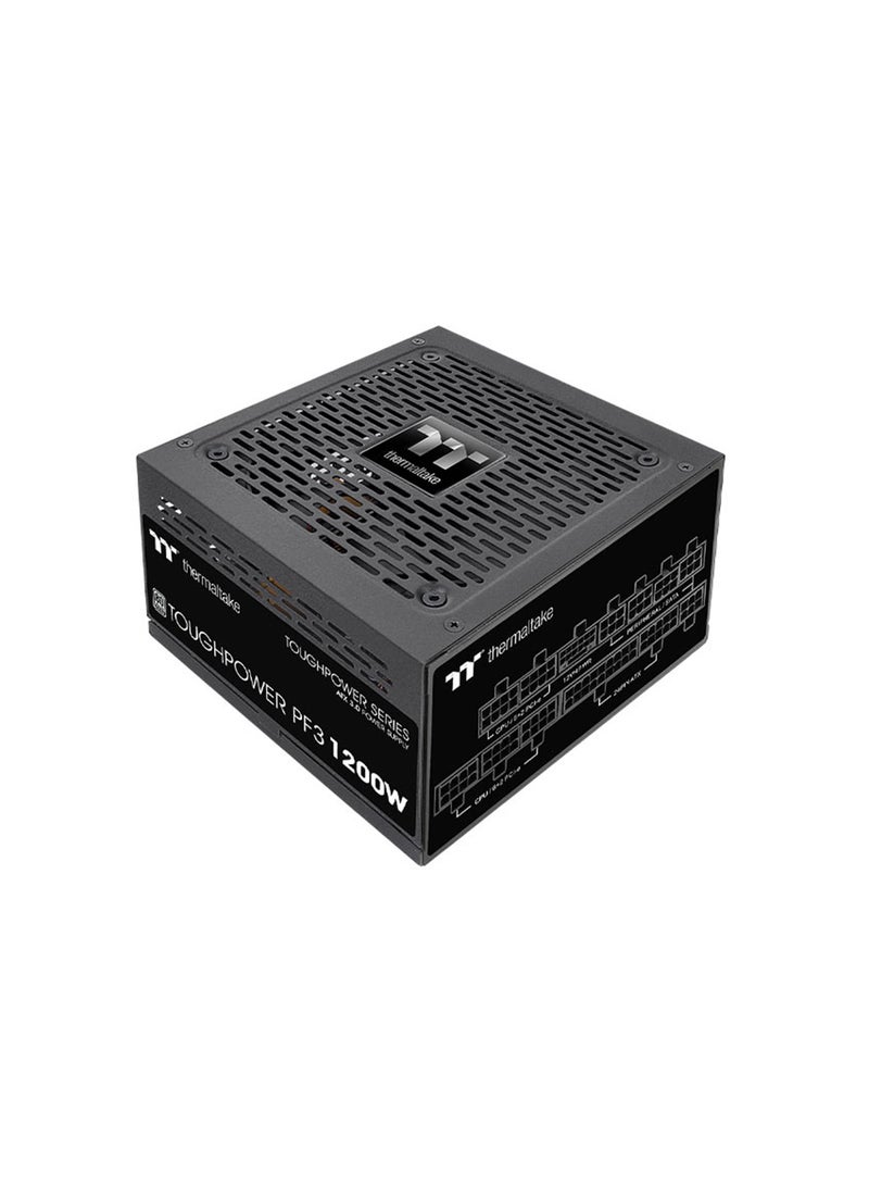 Toughpower PF3 Platinum Full Modular Power Supply, 1200W Output Capacity, Compact Design, PCIe Gen 5.0 Ready, Active PFC Black