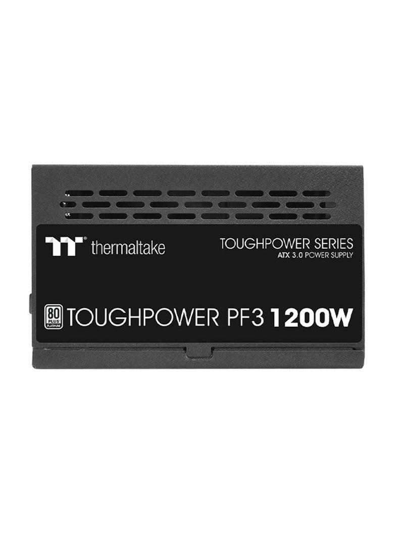 Toughpower PF3 Platinum Full Modular Power Supply, 1200W Output Capacity, Compact Design, PCIe Gen 5.0 Ready, Active PFC Black