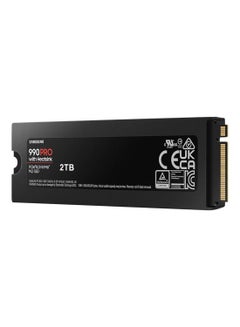 Samsung 990 Pro with Heatsink 2 TB NVMe 2.0 M.2 2280 Internal SSD, 7450 MB/s Sequential Read Speed, 6900 MB/s Sequential Write Speed, 3.3 Voltage, V-NAND 3-bit MLC, Black | MZ-V9P2T0CW 2 TB  - Image 4