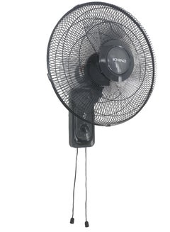 KHIND KHIND 16 Inch Wall Fan, 3 Leaf AS Blade, 3 Speed Manual Control with Pull Cord, Oscillation with Pull Cord, Built-in Thermal Fuse, Double Pull Cord, 2 Year Warranty, Dark Grey, WF163T 50 W WF163T Black  - Image 3