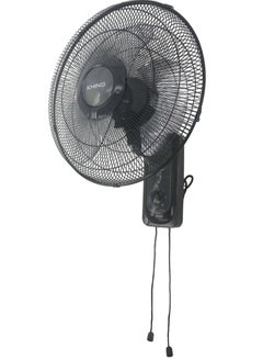 KHIND KHIND 16 Inch Wall Fan, 3 Leaf AS Blade, 3 Speed Manual Control with Pull Cord, Oscillation with Pull Cord, Built-in Thermal Fuse, Double Pull Cord, 2 Year Warranty, Dark Grey, WF163T 50 W WF163T Black  - Image 2