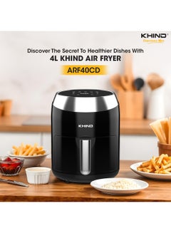 Digital Air Fryer - 4L & 1200W, Non-Stick Pan, Digital Touch with 10 Preset Menus, Detachable Non Sticky Basket & Auto Shutdown Mode with Built-In Digital Timer 1 Year Warranty 1.2 kg 1200 W ARF40CD Black - pnsku/N70039698V/45/_/1727436898/95ca7474-1080-487f-ac69-aedb7edd600a