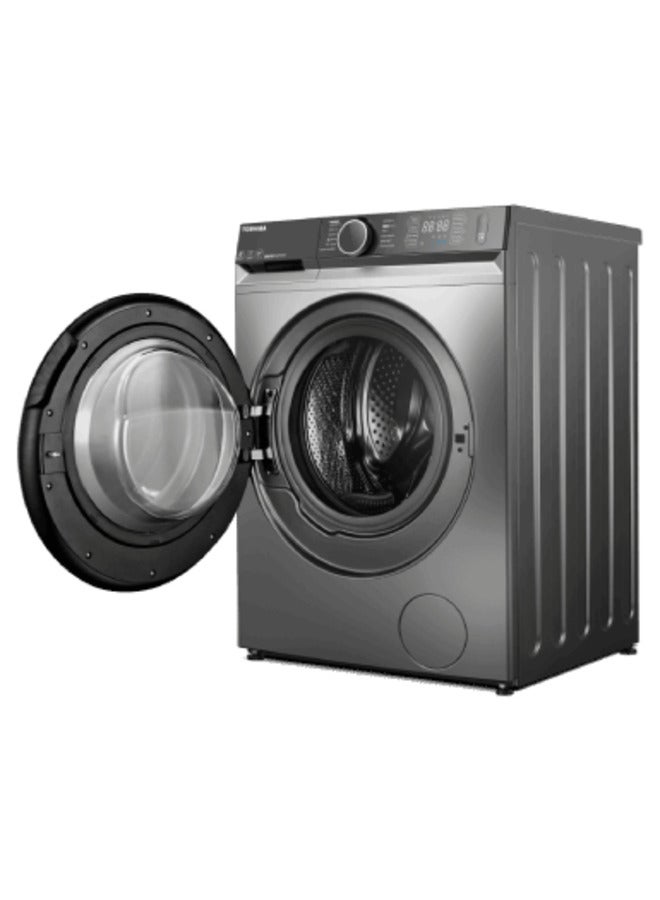 Toshiba - 9 Kg Front Load Washing Machine, 1400 RPM, 16 Programs, Remote ,Wi-Fi, Temp And Spin Speed Selection 9 kg TW-BK100GF4B(SK) Silver - Image 1