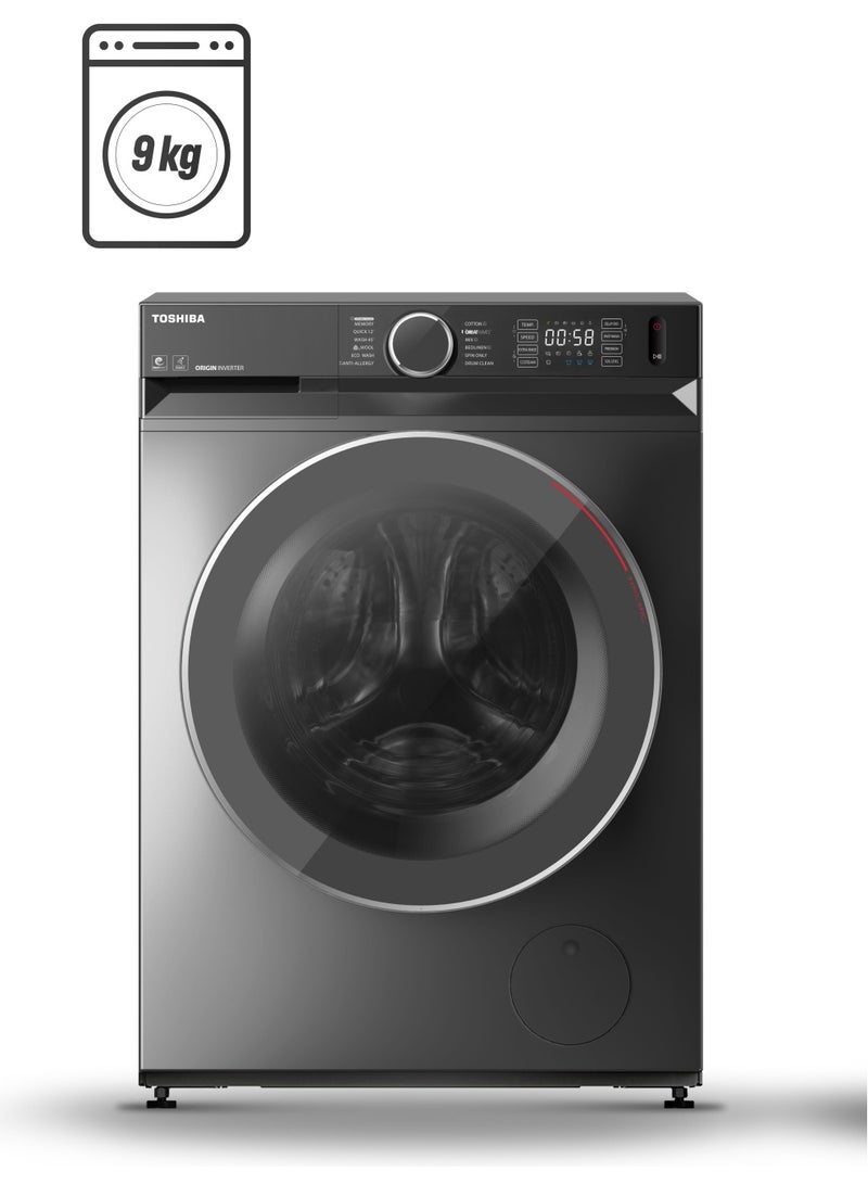 9 Kg Front Load Washing Machine, 1400 RPM, 16 Programs, Remote ,Wi-Fi, Temp And Spin Speed Selection 9 kg TW-BK100GF4B(SK) Silver - pnsku/N70039707V/45/_/1740991949/26e79378-3669-4eda-b8eb-1f01a2af7fb2