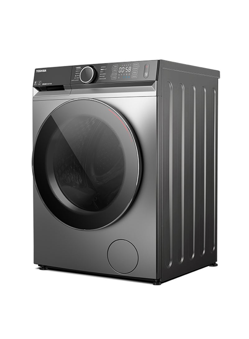 Toshiba 8 Kg  Front Load Washing Machine, 1400 RPM, 16 Programs,, ECO Cold Wash, Fast And Steam Wash 8 kg 8 kg TW-BL90A4B(SK) Silver - Image 2