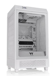 Thermaltake The Tower 200 Snow Mini Computer Case, SPCC+Tempered Glass Material, Supports Up to 280mm Radiator, Up to 4 Fans Support, Removable Dust Filter, Snow White | CA-1X9-00S6WN-00 Snow  - Image 2