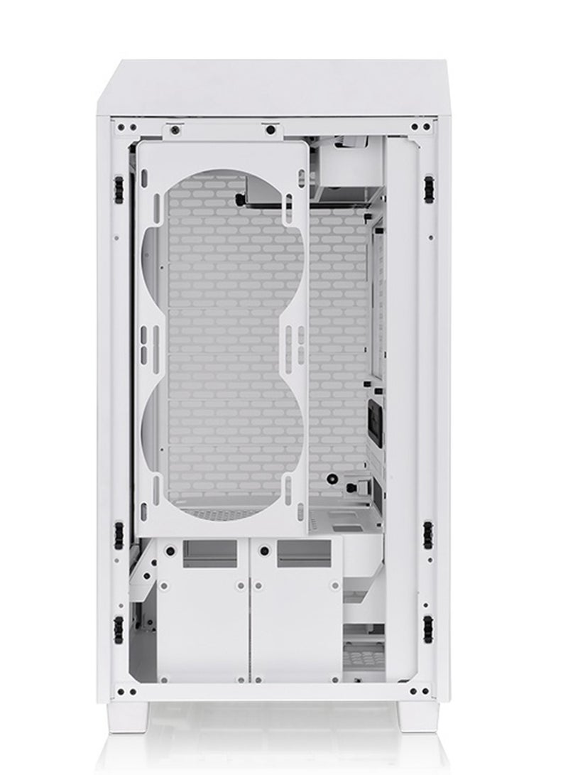 Thermaltake The Tower 200 Snow Mini Computer Case, SPCC+Tempered Glass Material, Supports Up to 280mm Radiator, Up to 4 Fans Support, Removable Dust Filter, Snow White | CA-1X9-00S6WN-00 Snow  - Image 4