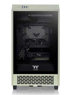 Thermaltake The Tower 200 Matcha Green Mini Computer Case, SPCC+Tempered Glass Material, Supports Up to 280mm Radiator, Up to 4 Fans Support, Removable Dust Filter, Matcha Green | CA-1X9-00SEWN-00 Matcha Green  - Image 2