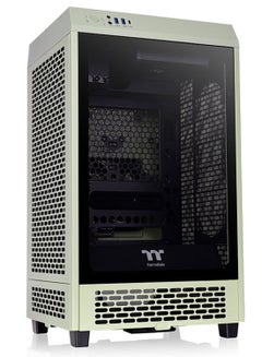 Thermaltake The Tower 200 Matcha Green Mini Computer Case, SPCC+Tempered Glass Material, Supports Up to 280mm Radiator, Up to 4 Fans Support, Removable Dust Filter, Matcha Green | CA-1X9-00SEWN-00 Matcha Green  - Image 3