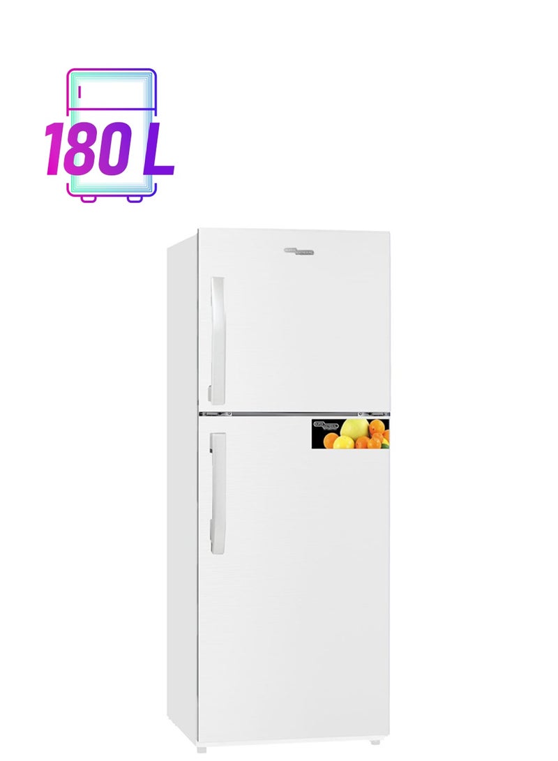 SUPER GENERAL - Gross Capacity And 180L Net Capacity, Double Door No-Frost Refrigerator SGR255 White - Image 1