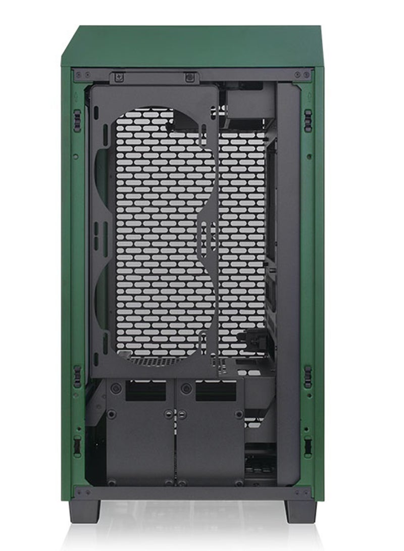 Thermaltake The Tower 200 Racing Green Mini Computer Case, SPCC+Tempered Glass Material, Supports Up to 280mm Radiator, Up to 4 Fans Support, Removable Dust Filter, CA-1X9-00SCWN-00 Racing Green  - Image 4
