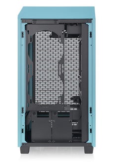 Thermaltake The Tower 200 Turquoise Mini Computer Case, SPCC+Tempered Glass Material, Supports Up to 280mm Radiator, Up to 4 Fans Support, Removable Dust Filter, Turquoise | CA-1X9-00SBWN-00 Turquoise  - Image 4