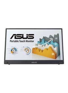 أسوس شاشة ASUS ZenScreen Touch MB16AHT المحمولة، شاشة 15.6 بوصة FHD IPS، معدل تحديث 60 هرتز، وقت استجابة 5 مللي ثانية (GtG)، ألوان عرض 262 ألف، تقنية العناية بالعين، أسود  - Image 1