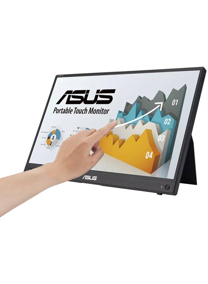 ASUS ASUS ZenScreen Touch MB16AHT Portable Monitor, 15.6" FHD IPS Display, 60Hz Refresh Rate, 5ms (GtG) Response Time, 262K Display Colors, Eye Care Technology, Black Black  - Image 2