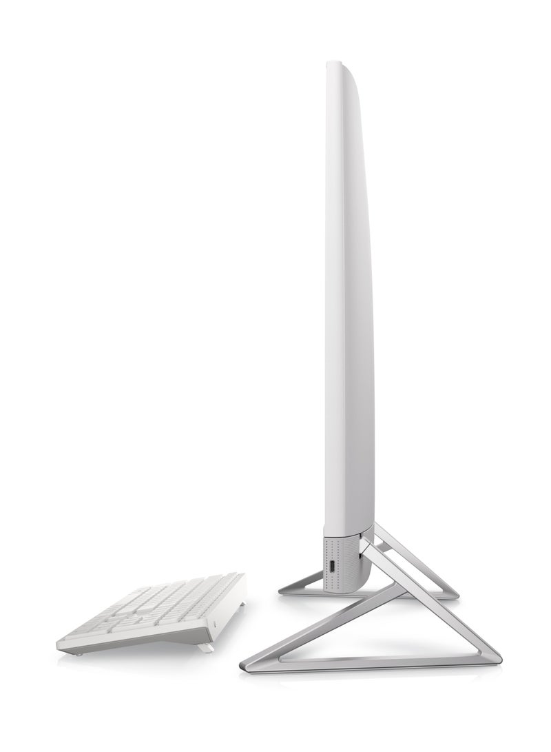 DELL - Inspiron 7720 All-In-One Desktop Computer, 27 Inch FHD WVA Display, Intel Core i7-1355U CPU, 16GB RAM, 1TB SSD, GeForce MX550 2GB GPU, Wireless Mouse And ENG K/B, Windows 11 Home English White - Image 1