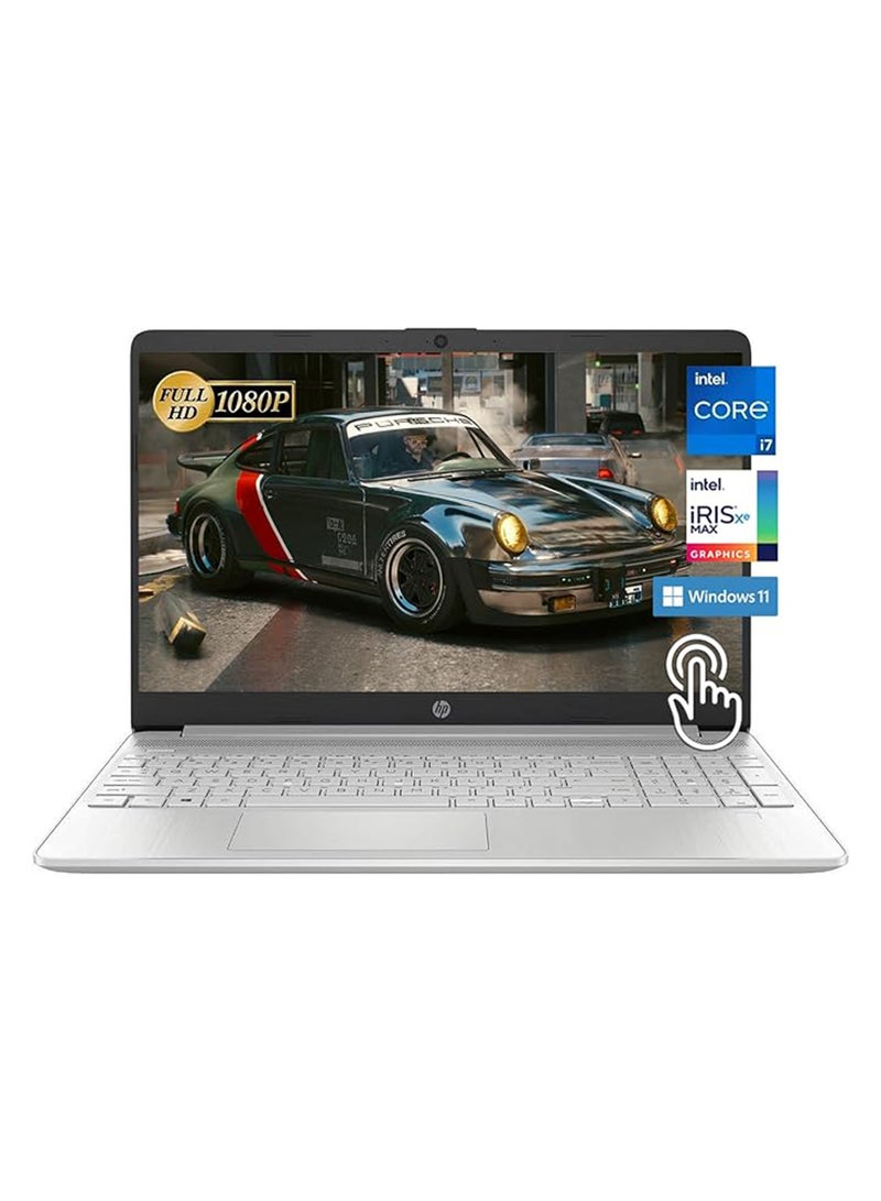HP كمبيوتر محمول بشاشة لمس 15.6 بوصة فل اتش دي (1920 × 1080)، الجيل الثاني عشر انتل كور i7-1255U، ذاكرة الوصول العشوائي 16 جيجا، 2 تيرابايت اس اس دي، رسومات انتل ايريس اكس، كاميرا عالية الدقة، واي فاي، ويندوز 11 - Image 1