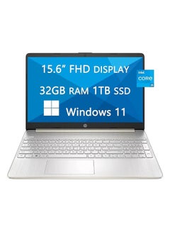 HP 15 FHD (Upgraded Version) Laptop, 2023 Newest Upgrade, Intel Core i5-1135G7, Quad-core, 32GB RAM, 1TB SSD, Ethernet, Fast Charge, Webcam, Wi-Fi, BT, Windows 11, LIONEYE HDMI Cable, (15-dy2795wm) English Silver  - Image 1