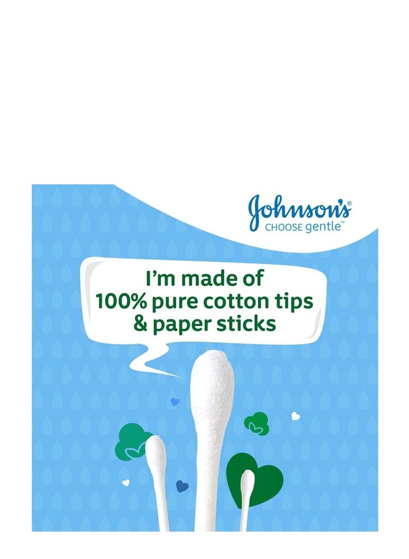 Johnson's 200-Piece Pack Of 4 Baby Cotton Buds - Image 4