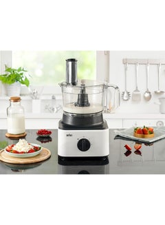 8-In-1 Food Processor System With 2 Speed Button And Pulse/Chop/Slice/Grate/Whisk/Puree 2.1 L 750 W FP0132WH White - pnsku/N70039915V/45/_/1710095649/d9f700c6-3ba3-4f9d-bf33-f1add9191cc8