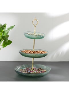 3 Tier Candy Tray With Zinc Alloy Stand Glass Dessert Centerpiece Suitable For Serving Storing Showcasing Candies Gold 43.5x5x24.5cm - pnsku/N70039927V/45/_/1705899642/d3e6ae94-0d72-4a8c-8b26-8eaff98363c4