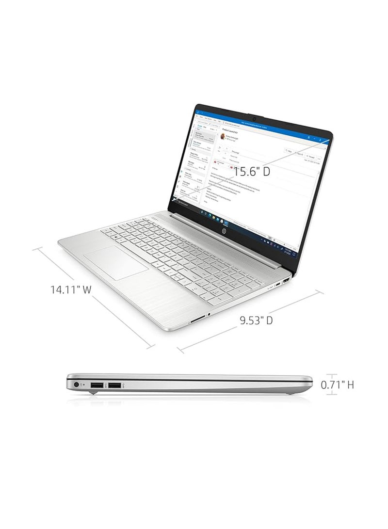 HP 15 15.6" Touchscreen FHD Business Laptop Computer, 12th Gen Intel 10-Core i7-1255U, 16GB DDR4 RAM, 1TB PCIe SSD, 802.11AC WiFi, Bluetooth, , Windows 11 Pro S, BROAG 64GB Flash Stylus English Natural Silver - Image 4