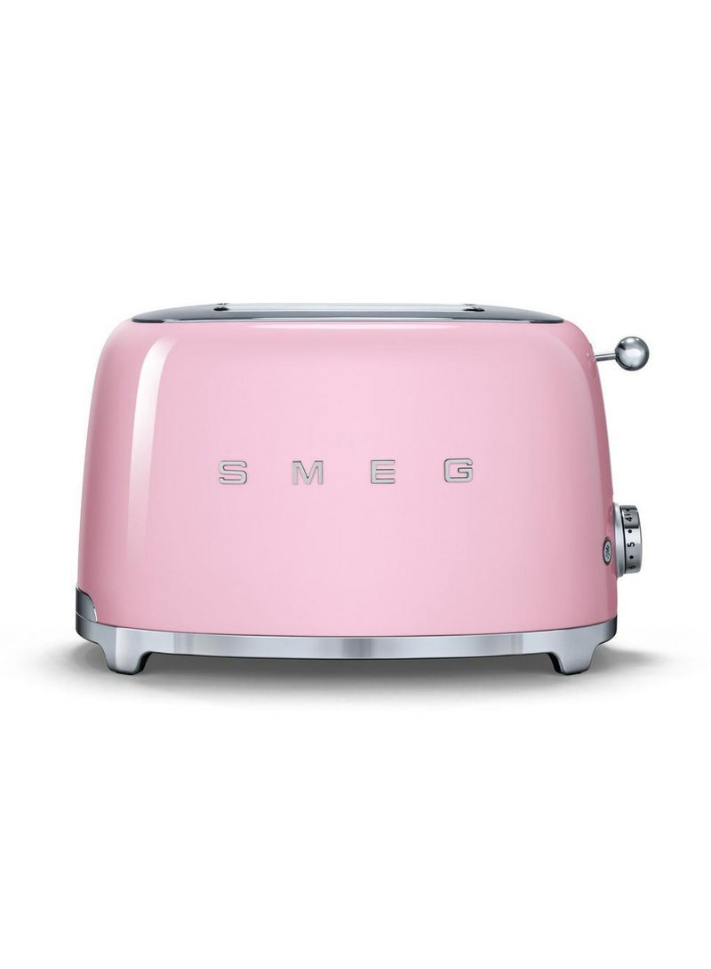 سميج Smeg 2-Slice Retro Toaster 1035 W TSF01PKUK Pink - Image 1