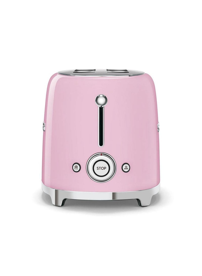 سميج Smeg 2-Slice Retro Toaster 1035 W TSF01PKUK Pink - Image 3