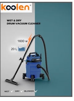 Dry Drum Vacuum Cleaner With Water Suction 20 L 1600 W 806.101.005 Blue - pnsku/N70039967V/45/_/1705908677/9821d84f-d10e-42bf-a6b1-5c2b1f3a07dd